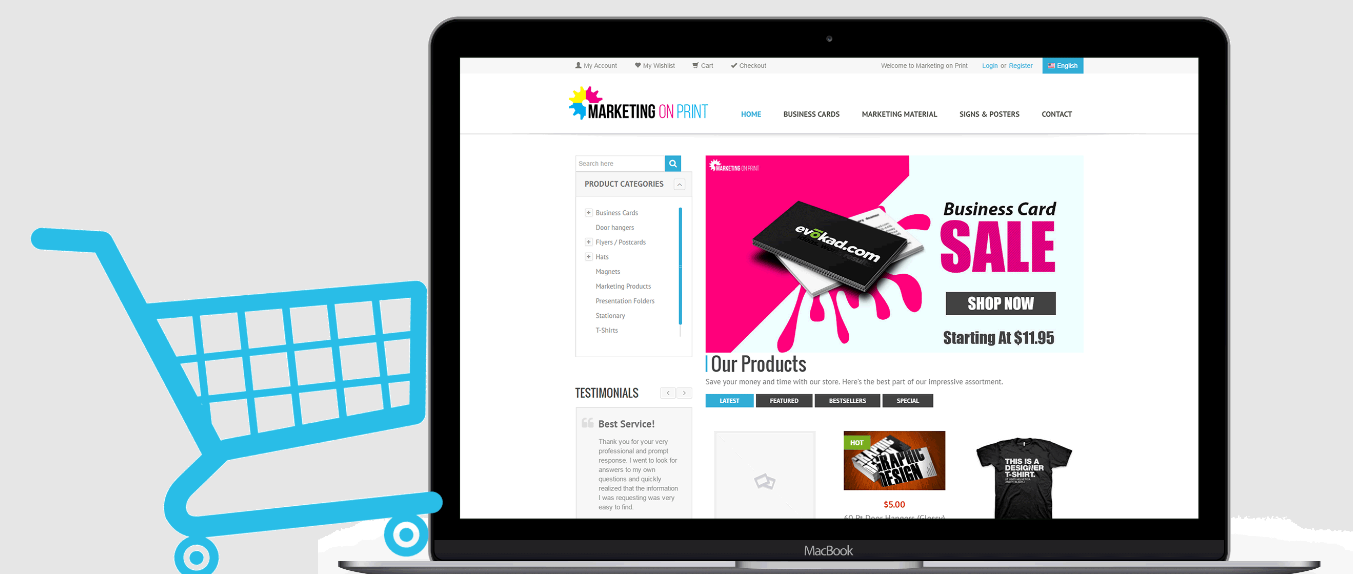 eCommerce web design