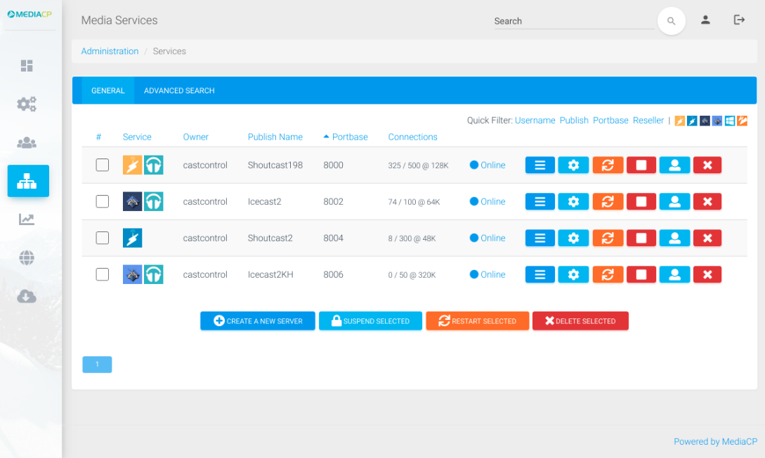 Shoutcast streaming software